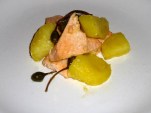 Salmone, patate e capperi